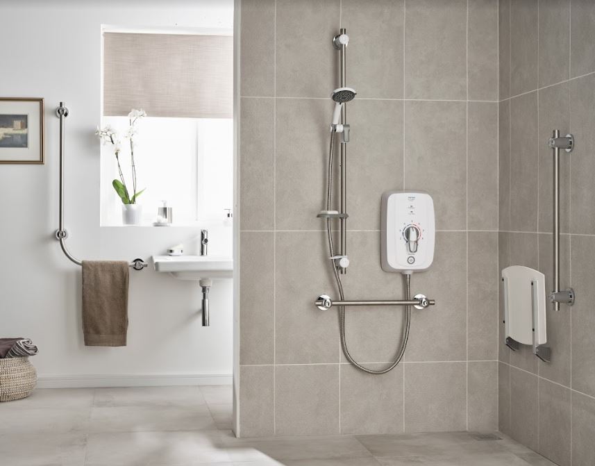 Go above and beyond Part L regulations by fitting electric showers