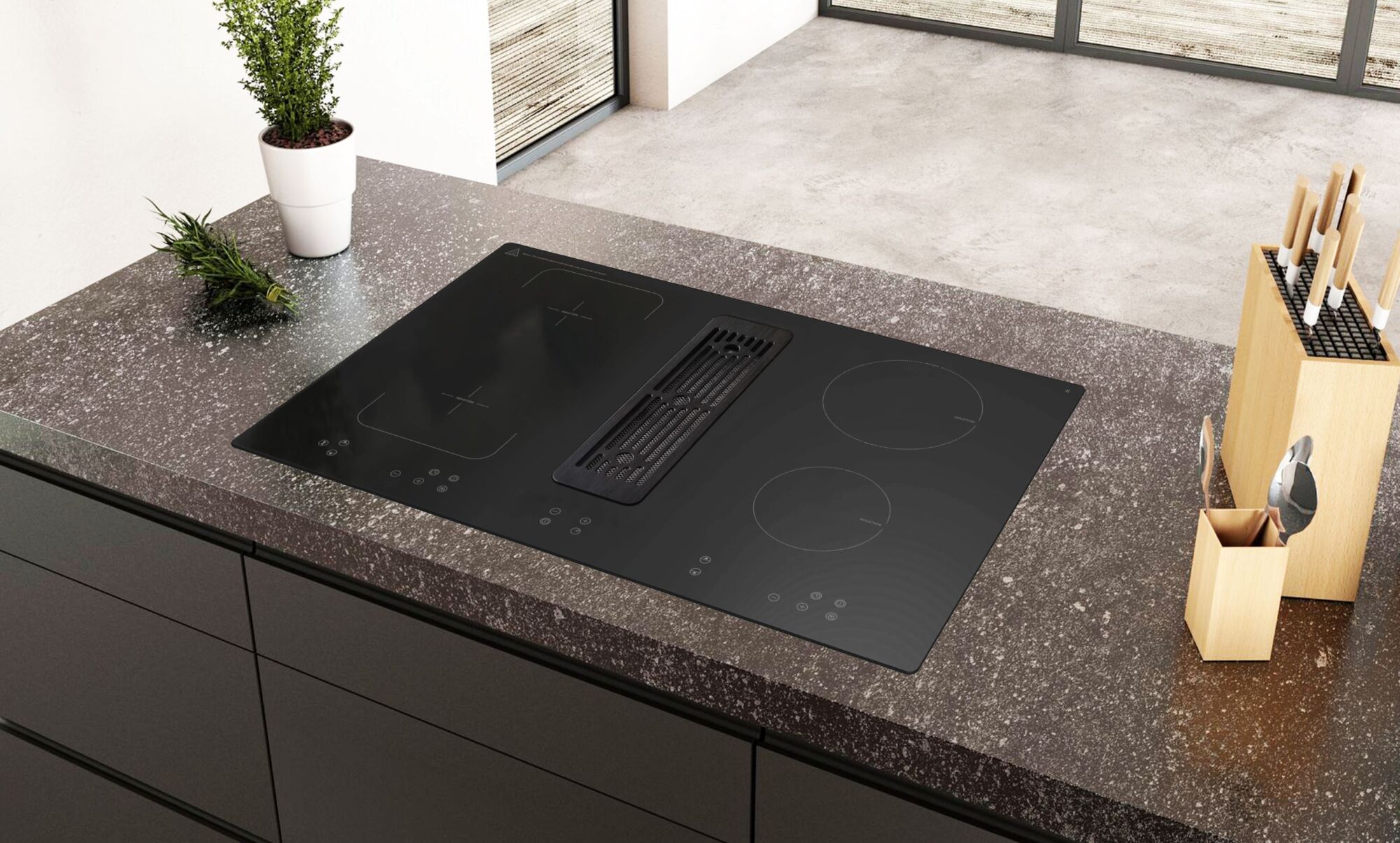 New ‘Full Black’ 2-in-1 Venting Induction Hob Launched by Prima+ ...